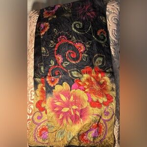 Vintage Harve Benard Women's 100% Silk Scarf 51" X 10"